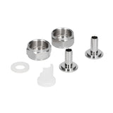 Stainless Steel Beer Keg Coupler Connector Fitting Beer Line Connector Kit for Brewing Equipment - 45-Degree Angle