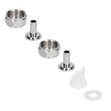Stainless Steel Beer Keg Coupler Connector Fitting Beer Line Connector Kit for Brewing Equipment - Close-Up Angle