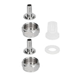 Stainless Steel Beer Keg Coupler Connector Fitting Beer Line Connector Kit for Brewing Equipment