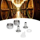Stainless Steel Beer Keg Coupler Connector Fitting Beer Line Connector Kit for Brewing Equipment - Extra Image