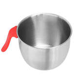 Stainless Steel Mixing Bowl with Handle Non Slip Deepen Splashproof Egg Whisking Bowl for Salad Serving3600ML