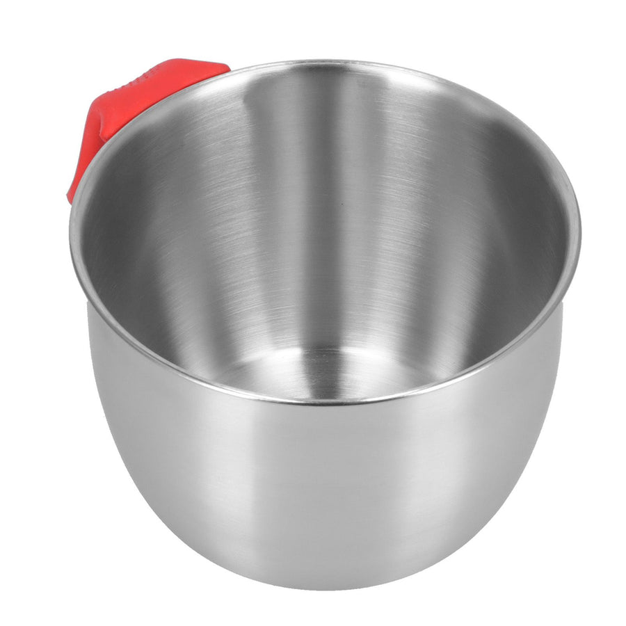 Stainless Steel Mixing Bowl with Handle Non Slip Deepen Splashproof Egg Whisking Bowl for Salad Serving3600ML