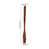 5Pcs Small Wood Color Spoon Narrow Headed Anti Scalding Spoon for Children Food Home Kitchen - Extra Image