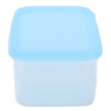 5Pcs Small Food Container Blue Heat Resistant Reusable Mini Airtight Multifunctional Food Box - Side View