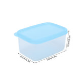 5Pcs Small Food Container Blue Heat Resistant Reusable Mini Airtight Multifunctional Food Box - Extra Image