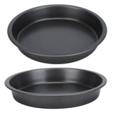 2Pcs Non Stick Pizza Pan Deep Thickened Carbon Steel Baking Pan for Kitchen Bakery6in - Extra Image