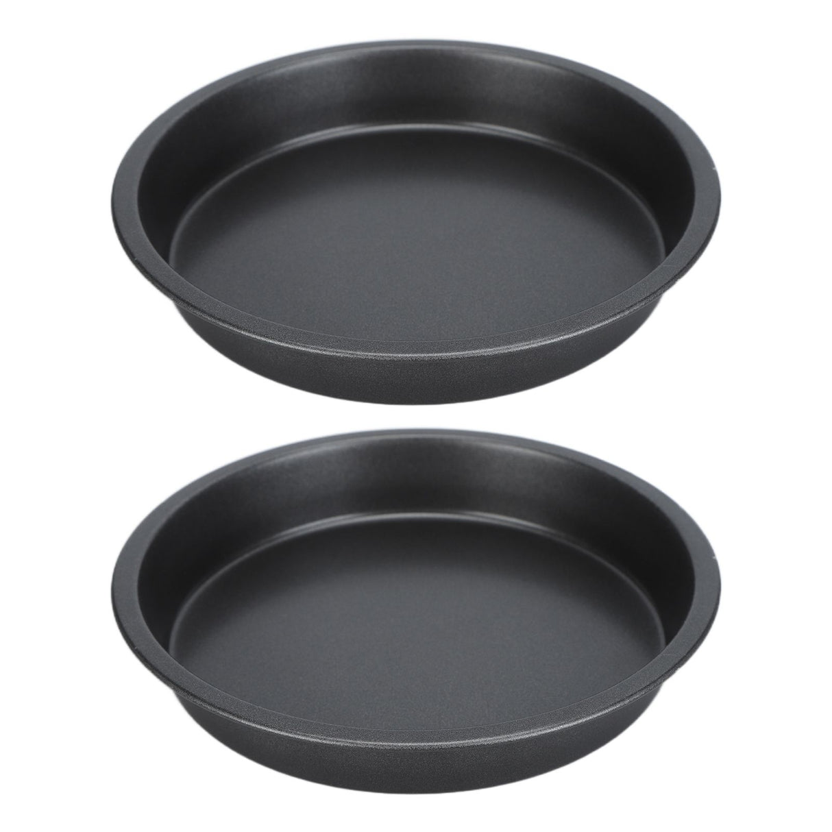 2Pcs Non Stick Pizza Pan Deep Thickened Carbon Steel Baking Pan for Kitchen Bakery9in