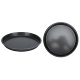 2Pcs Non Stick Pizza Pan Deep Thickened Carbon Steel Baking Pan for Kitchen Bakery10in