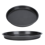 2Pcs Non Stick Pizza Pan Deep Thickened Carbon Steel Baking Pan for Kitchen Bakery10in