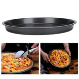 2Pcs Non Stick Pizza Pan Deep Thickened Carbon Steel Baking Pan for Kitchen Bakery10in - Extra Image