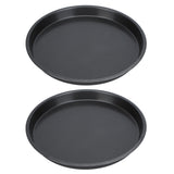 2Pcs Non Stick Pizza Pan Deep Thickened Carbon Steel Baking Pan for Kitchen Bakery12in - Side View