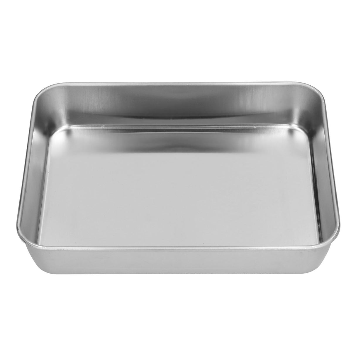 Stainless Steel Baking Tray Deep Flat Non Stick Baking Pan Food Storage Box with CoverS