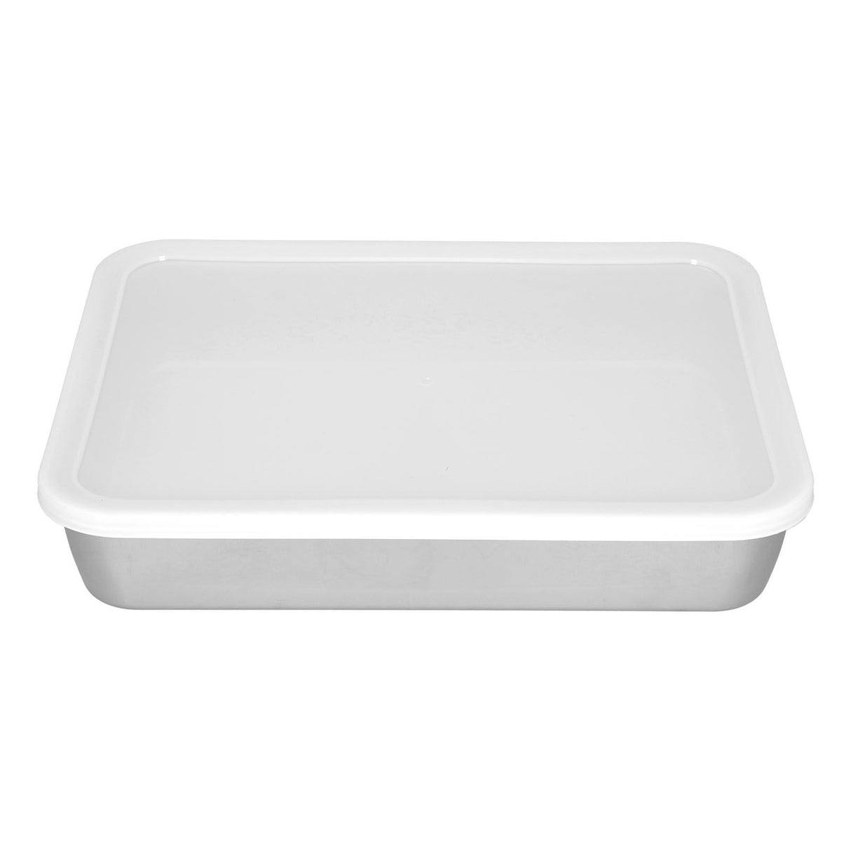Stainless Steel Baking Tray Deep Flat Non Stick Baking Pan Food Storage Box with CoverM
