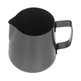 Thick Stainless Steel Frothing Cup Coffee Art Pitcher Milk Frothing Jug with Pointed Spout350ML - 45-Degree Angle