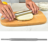Rolling Pin Baked 304 Stainless Steel Portable Professional Pizza Dough Roller for Home KitchenLength 43.6cm