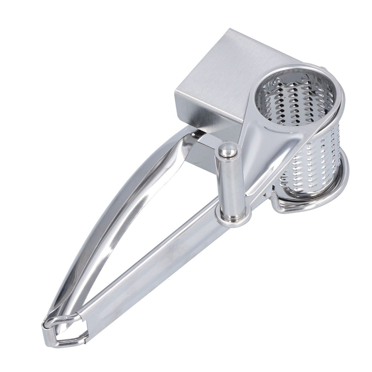 Cheese Grater Handhold Rotarting Stainless Steel Cheese Shredder for Household Chicken Cheese Walnut Nuts