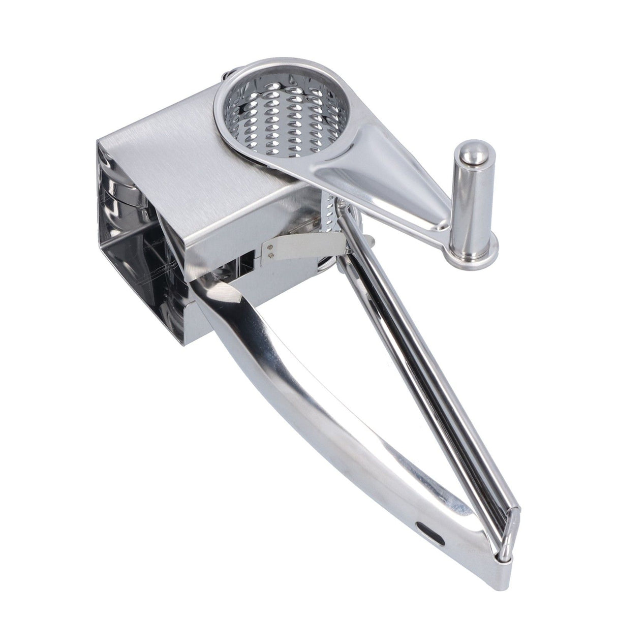 Cheese Grater Handhold Rotarting Stainless Steel Cheese Shredder for Household Chicken Cheese Walnut Nuts