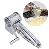 Cheese Grater Handhold Rotarting Stainless Steel Cheese Shredder for Household Chicken Cheese Walnut Nuts