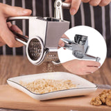 Cheese Grater Handhold Rotarting Stainless Steel Cheese Shredder for Household Chicken Cheese Walnut Nuts - Extra Image