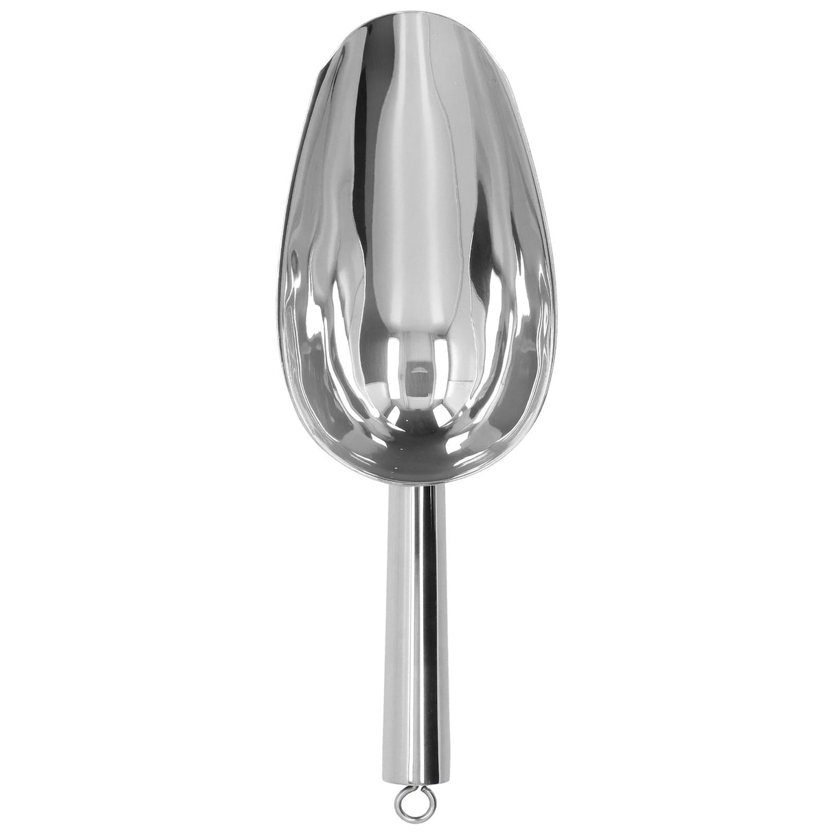 Ice Scooper Stainless Steel U Shaped Sturdy Food Grade Ice Bucket Scoop for Home Hotel Restaurant Stainless Steel Color