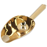 Ice Scooper Stainless Steel U Shaped Sturdy Food Grade Ice Bucket Scoop for Home Hotel Restaurant Gold - 45-Degree Angle
