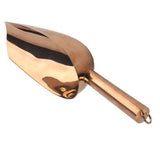 Ice Scooper Stainless Steel U Shaped Sturdy Food Grade Ice Bucket Scoop for Home Hotel Restaurant Rose Gold