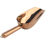 Ice Scooper Stainless Steel U Shaped Sturdy Food Grade Ice Bucket Scoop for Home Hotel Restaurant Rose Gold