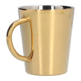 300ml Water Cup with Handle 304 Stainless Steel Heat Insulation Coffee Mug for Office HomeGold