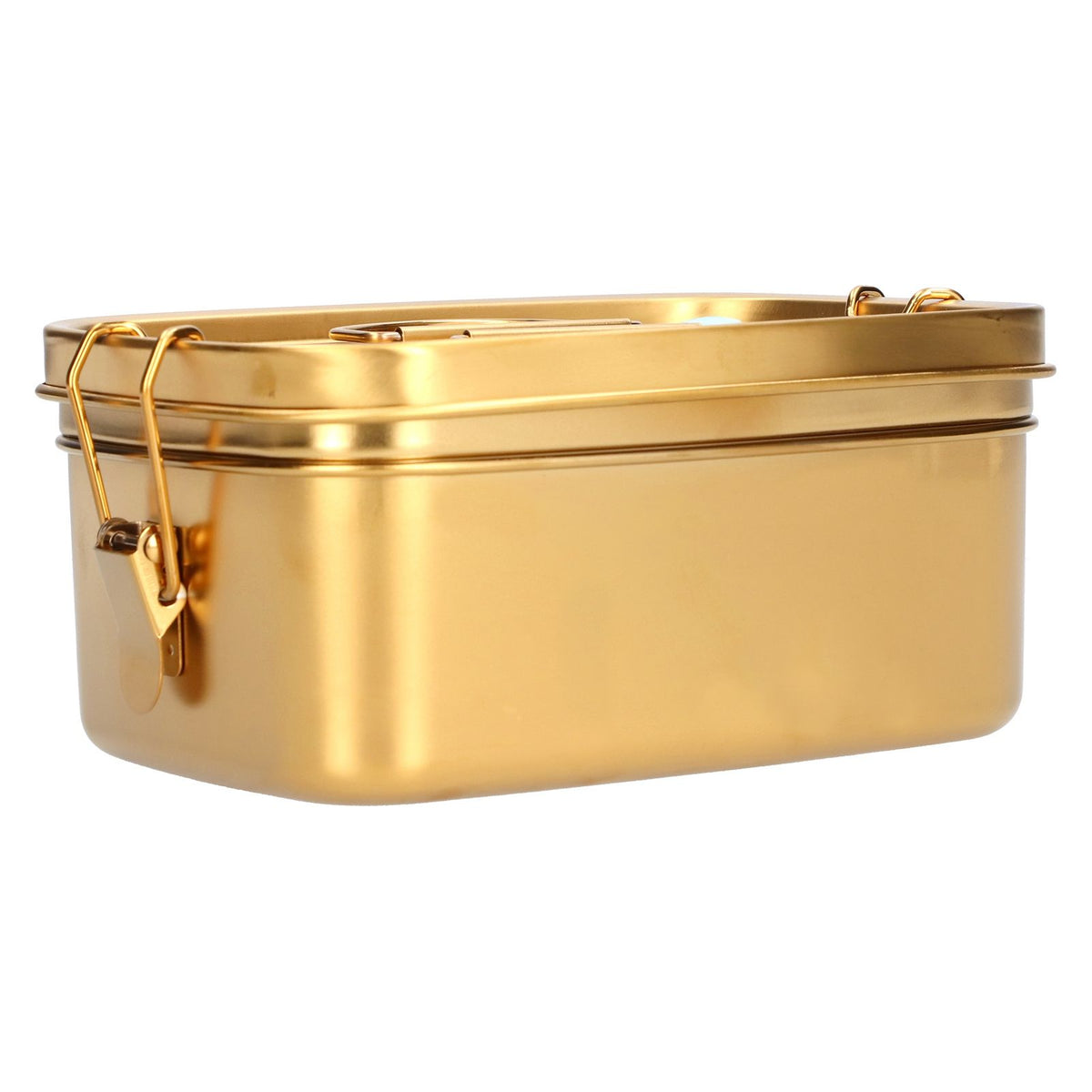 1.5L 2 Layer Lunch Box Portable Leakproof 304 Stainless Steel Bento Food Container Dinnerware for Home OfficeGold