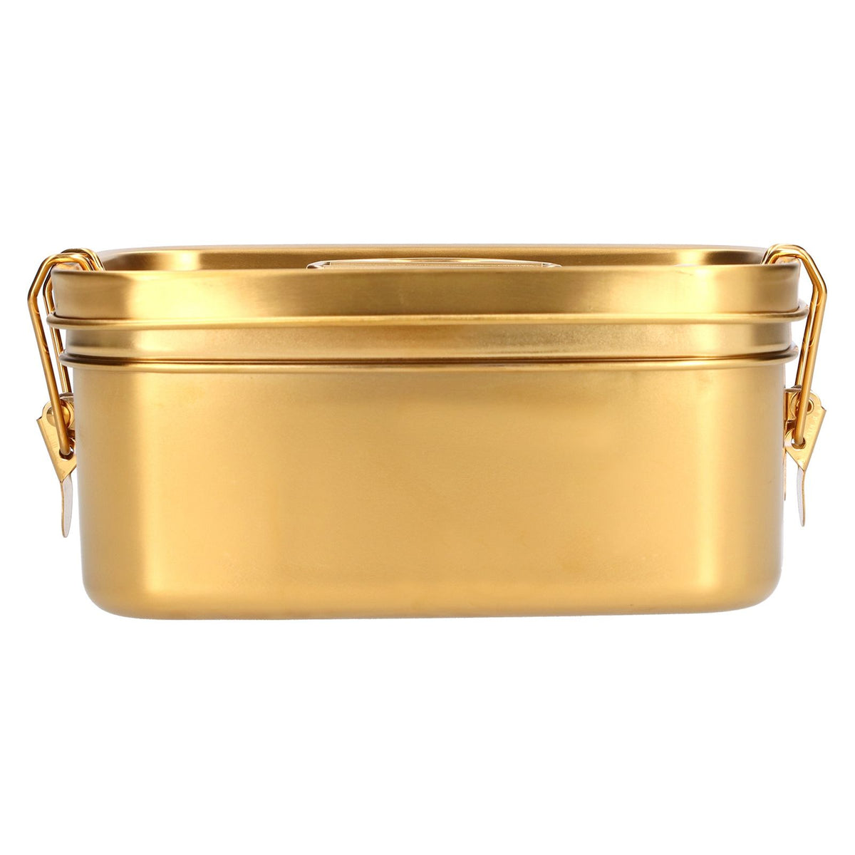 1.5L 2 Layer Lunch Box Portable Leakproof 304 Stainless Steel Bento Food Container Dinnerware for Home OfficeGold