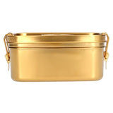 1.5L 2 Layer Lunch Box Portable Leakproof 304 Stainless Steel Bento Food Container Dinnerware for Home OfficeGold