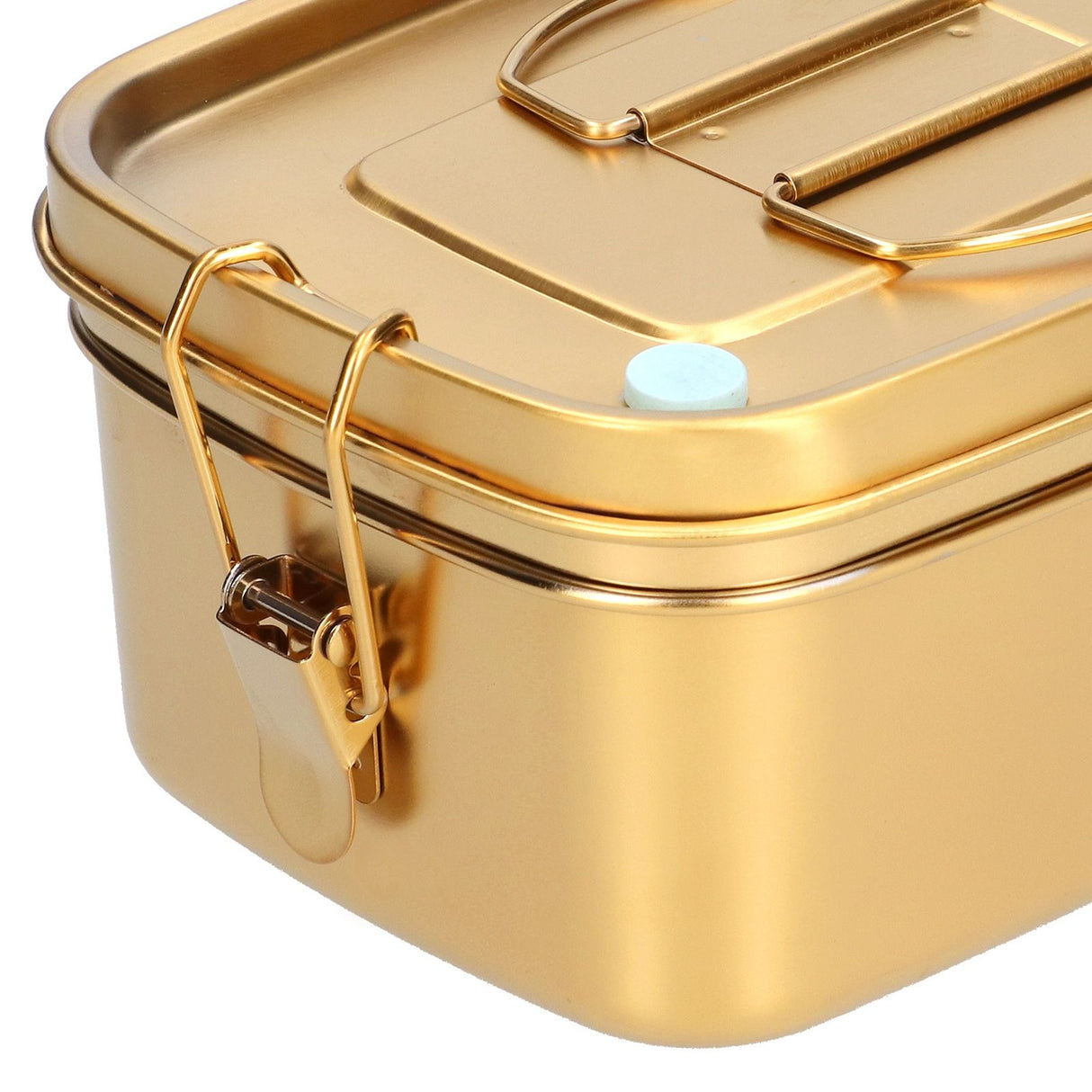 1.5L 2 Layer Lunch Box Portable Leakproof 304 Stainless Steel Bento Food Container Dinnerware for Home OfficeGold