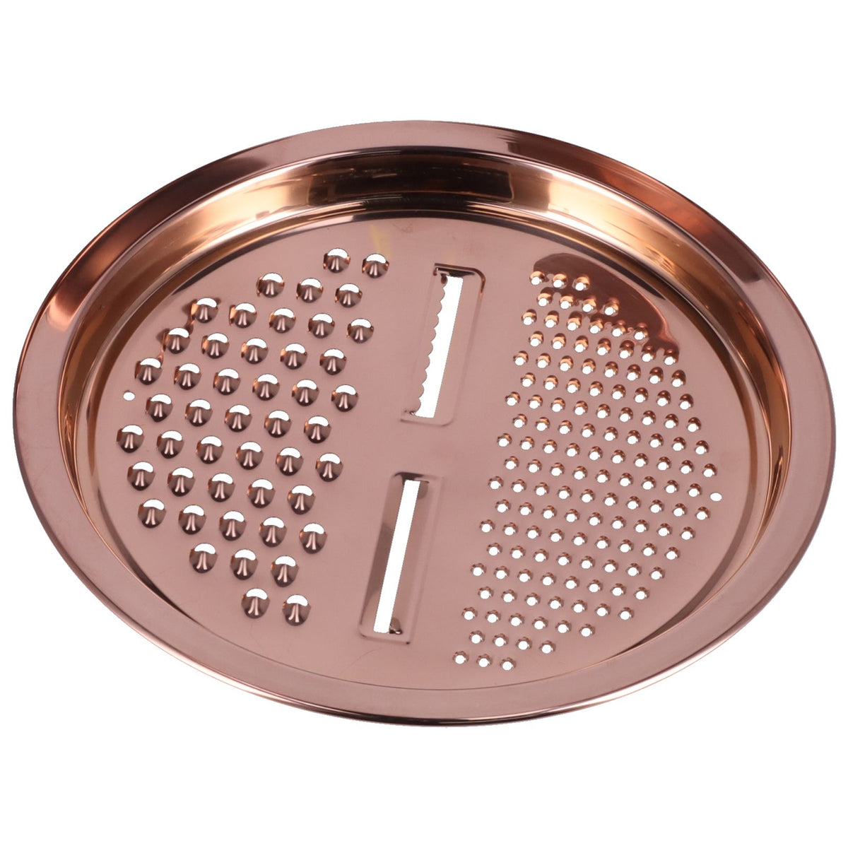 Multipurpose Water Basin Drain Basket with Vegetable Cutter Grater Stainless Steel for Home KitchenRose Gold