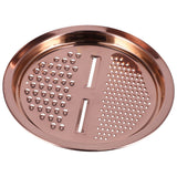 Multipurpose Water Basin Drain Basket with Vegetable Cutter Grater Stainless Steel for Home KitchenRose Gold - Extra Image
