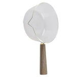 Glass Milk Pot with Wooden Handle V Shaped Spout Noodles Saucepan Home Kitchen Cookware Accessory600ml - Extra Image