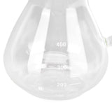 400ml Glass Coffee Pot Kettle Heat Resistant Pour Over Coffee Maker with Stainless Steel Filter for Home KitchenRound Base
