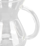 400ml Glass Coffee Pot Kettle Heat Resistant Pour Over Coffee Maker with Stainless Steel Filter for Home KitchenRound Base