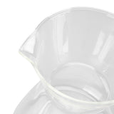 400ml Glass Coffee Pot Kettle Heat Resistant Pour Over Coffee Maker with Stainless Steel Filter for Home KitchenFlat Base