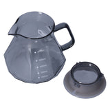 Coffee Kettle Heat Resistant Coffee Sharing Pot Transparent Black Glass Tea Pot for Kitchen Home600ml