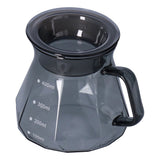Coffee Kettle Heat Resistant Coffee Sharing Pot Transparent Black Glass Tea Pot for Kitchen Home400ml