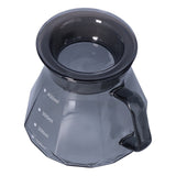 Coffee Kettle Heat Resistant Coffee Sharing Pot Transparent Black Glass Tea Pot for Kitchen Home400ml