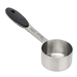 30ml Coffee Measuring Scoop 1/8 Cup Stainless Steel Tablespoon Large Capacity and Comfortable Hand Feeling for Kitchen - Rear View