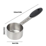 30ml Coffee Measuring Scoop 1/8 Cup Stainless Steel Tablespoon Large Capacity and Comfortable Hand Feeling for Kitchen