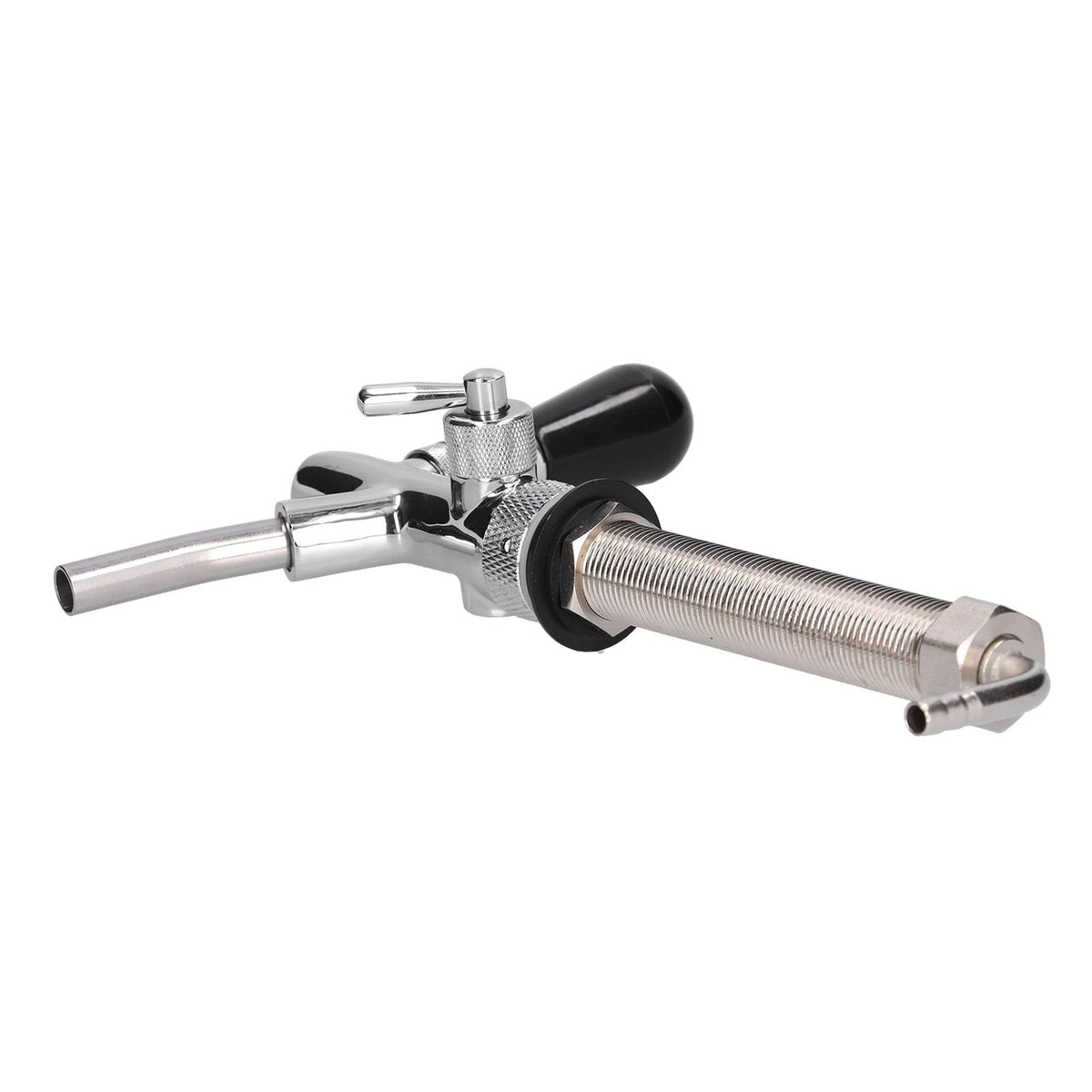 Draft Beer Adjustable Faucet Chrome Plated Stainless Steel G5/8 Shank Beer Tap for Home Brewing