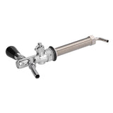 Draft Beer Adjustable Faucet Chrome Plated Stainless Steel G5/8 Shank Beer Tap for Home Brewing