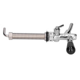 Draft Beer Adjustable Faucet Chrome Plated Stainless Steel G5/8 Shank Beer Tap for Home Brewing