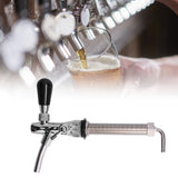 Draft Beer Adjustable Faucet Chrome Plated Stainless Steel G5/8 Shank Beer Tap for Home Brewing - Extra Image