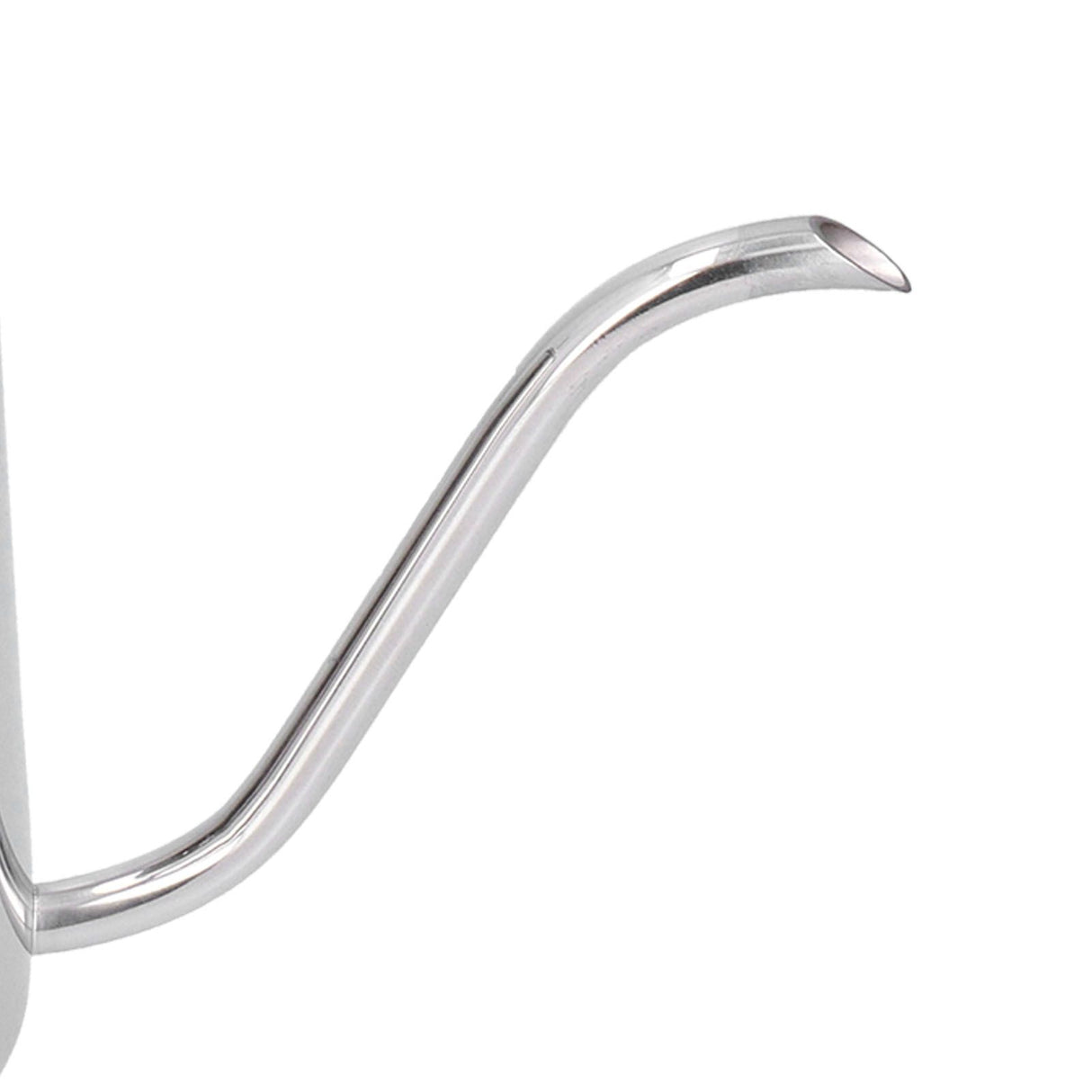 Hand Drip Coffee Pot Stainless Steel Coffee Pouring Kettle Pour Over Gooseneck Tea Pot with LidSilver 350ml