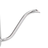 Hand Drip Coffee Pot Stainless Steel Coffee Pouring Kettle Pour Over Gooseneck Tea Pot with LidSilver 350ml