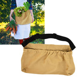 Fruit Picking Bag Adjustable Oxford Cloth Waist Hanging Tool Bag for Gardening OutdoorKhaki - Extra Image